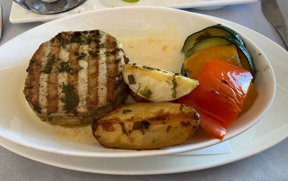 Again delicious, hubby said. Nice thick slice of tuna. 