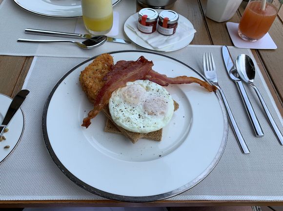 Villa Lounge -- Made to order breakfast.  We were typically the only ones there.