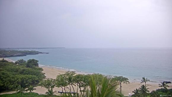 From Hapuna Prince looking back at Kailua-Kona
