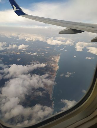 View shortly after taking off