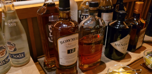 Selection of booze.
