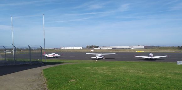 Parked on the apron at Siegerland Flughafen 