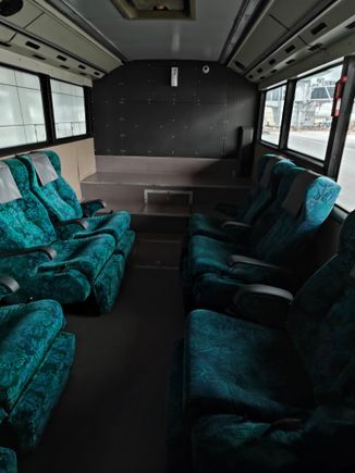 From the Business class bus with comfy lazy boy seats