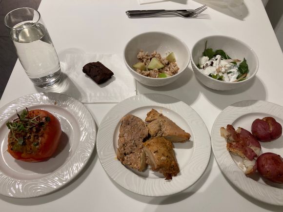 Nearly all the options. There was a mushroom bisque and mushroom risotto. Needless to say, I didnt sample them.