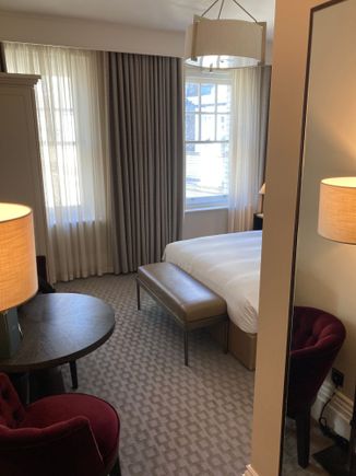 Entry into the room 
