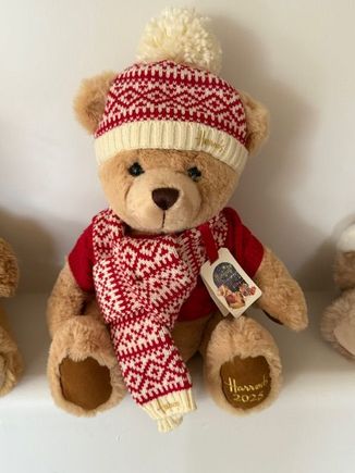 Friends from London visited this past weekend and brought Alfie, this year’s Harrods Christmas bear
