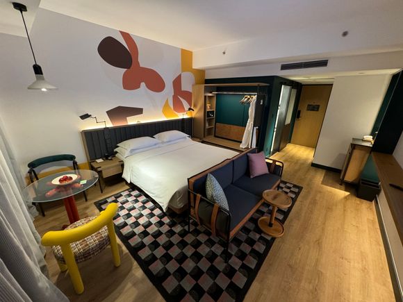 The first “deluxe room” I got, decent yet not the largest