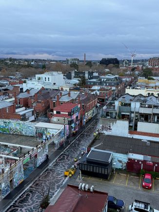 View of Rose Street from StandardX Rooftop