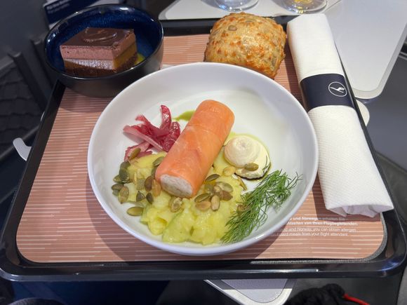 Smoked Salmon Roulade & Apricot Compote