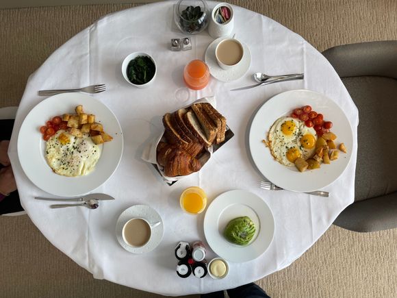 Room service breakfast