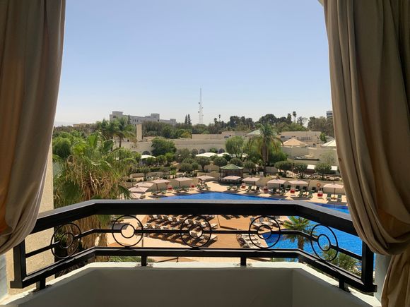 A view from my room near the end of the building.