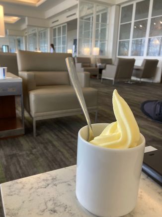 As Dutchie, i settled for a mug + real spoon to sample this exquisite delight ..... excuse me.. i'll have another one .... how would one react if i hang upside down the machine with mouth open and yell "turn it on & keep it comin" and livestream it :)
