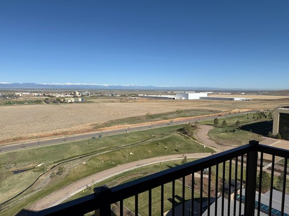 The view from the balcony