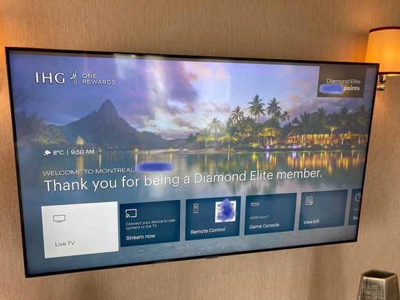 Television recognises my status, always good to get an ego boost before watching the court room channel