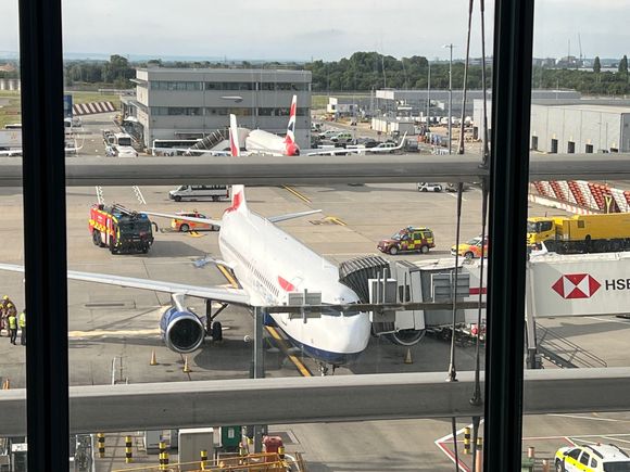 The towed plane