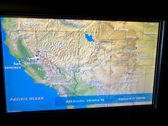 Map never showed an airspeed of greater than 0 MPH.