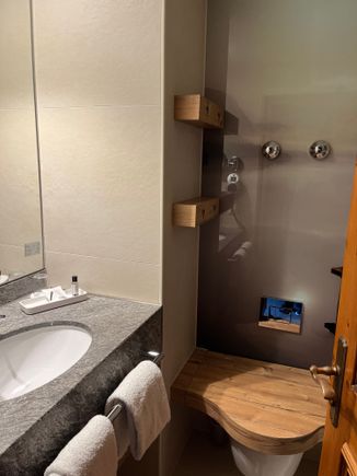 One-Bedroom Suite: secondary bathroom (there is a shower at right not pictured)