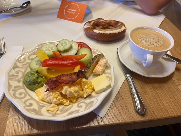 Breakfast varieties; about the same food daily