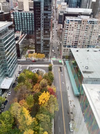 And the view straight down 