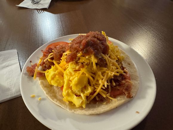  Breakfast taco (sausage was also available)