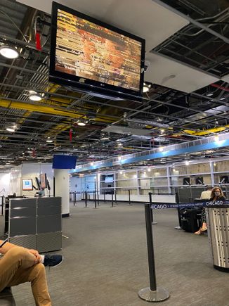The TV really was like that, it's not a blurry picture from a video.