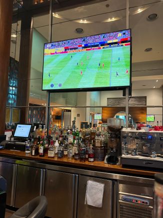 I was the only person in the bar on a Saturday night