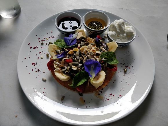 One of the breakfast items : The pancakes !