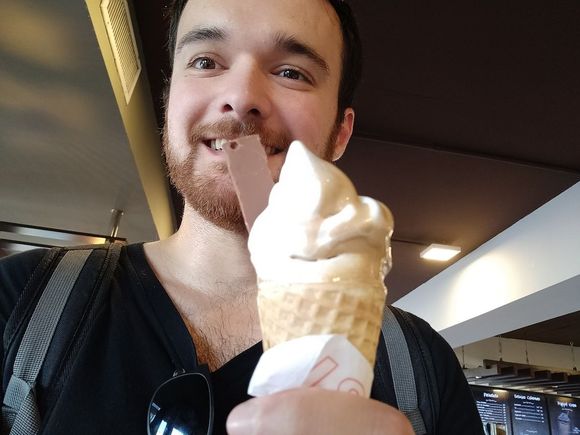 Little soft icecream on my way... :-)