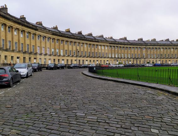 The Royal Circle in Bath, England, a real jewel of architecture 