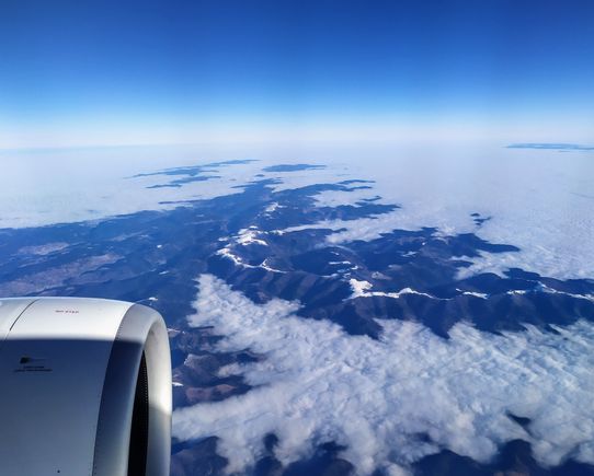 Some interesting winter landscapes on the flight to Zurich 
