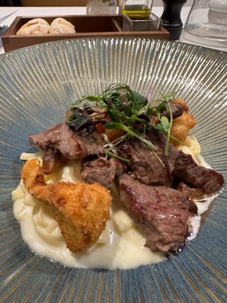Tagliatelle (didn’t need the beef - was excellent)

The crunchy cauliflower really elevated the dish. 