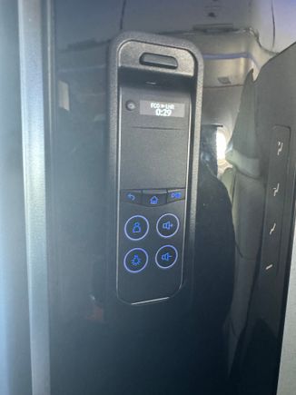 Handy flight status displayed on the control 