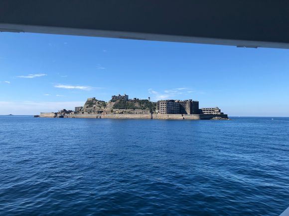 Approaching Gunkanjima