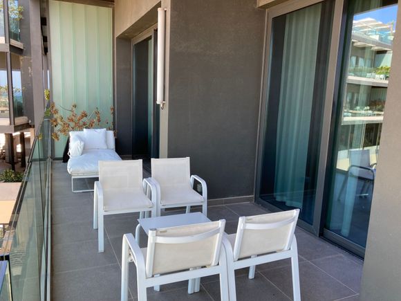 Balcony with its furniture 