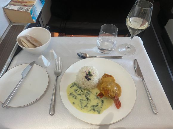 Very nice meal but an extra prawn would have helped