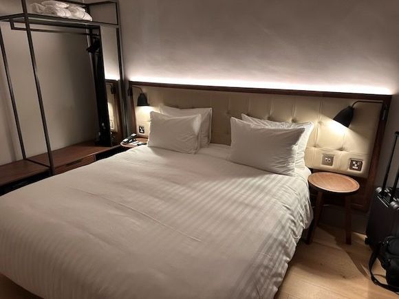 Bedroom in the heritage suite.