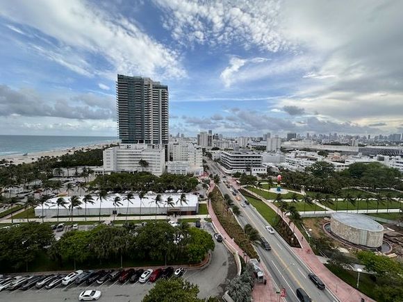 View down Collins Avenue