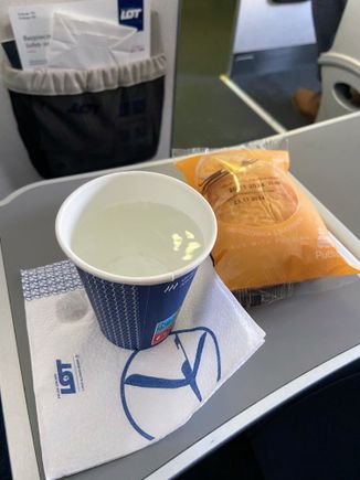 The extent of service on this all-Y domestic flight. Actually not too bad for a less than 35 minute hop. No time for BoB here.