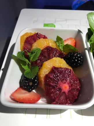Fresh Fruit - citrus, blackberry, strawberry.