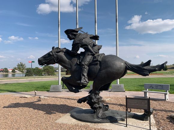 Pony Express memorial and statue in Sydney