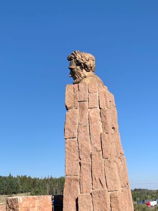 Lincoln Statue at 8000 feet in Wyoming