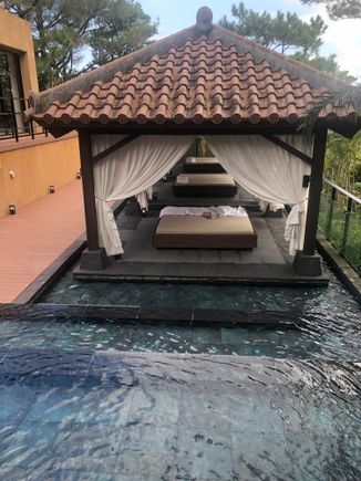 Outdoor cabanas