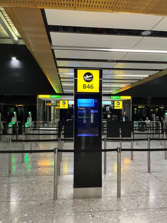 The boarding gate