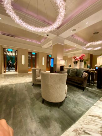 Understated and intimate lobby of the Capitol Kempinski
