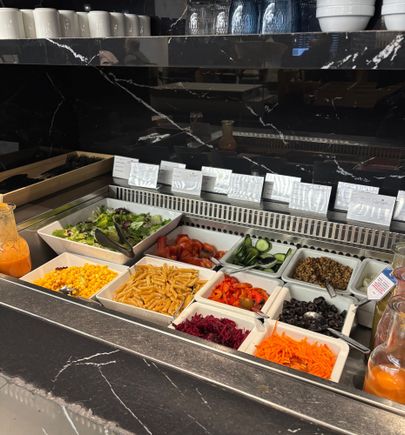Who eats salad items for breakfast?