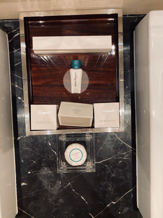 Bathroom amenities, I appreciate that they stocked additional items you might otherwise have to request