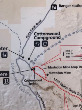 Cottonwood Springs map