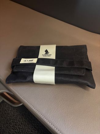 And an amenity kit 