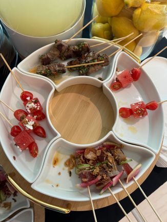 Lemonade Stand skewers 