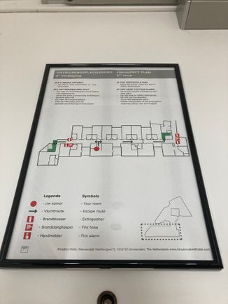 Floorplan of this side of the hotel
